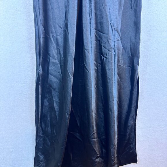 NWT INC International Concepts Black Slip Dress Size M Satin Fairy Whimsigoth - Picture 3 of 10